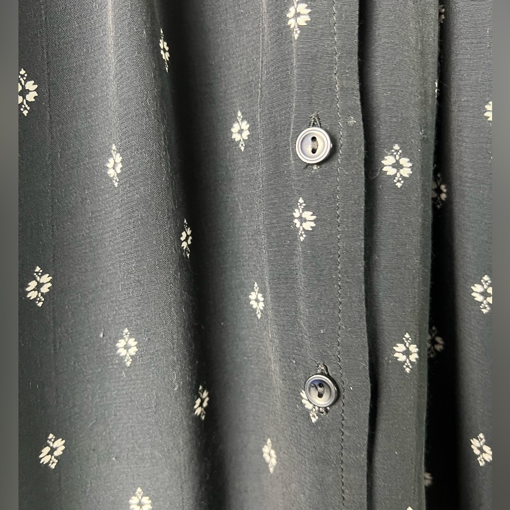 Something Navy Button Down Top - image 2